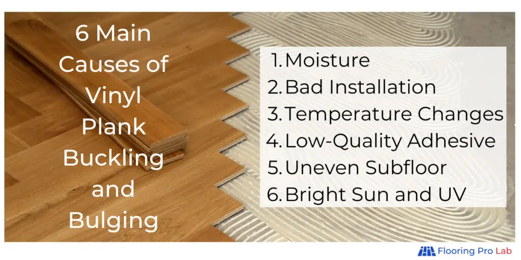 6 main causes of vinyl plank buckling and bulging