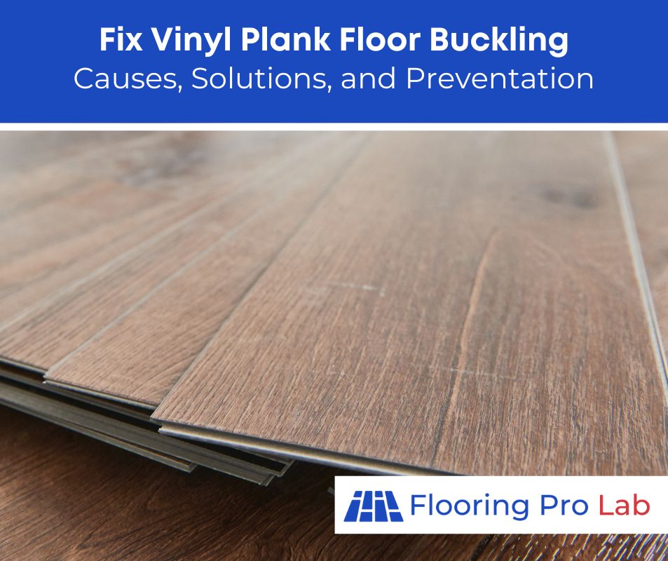 fix vinyl plank floor buckling