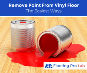 how to remove spilled paint on vinyl floor